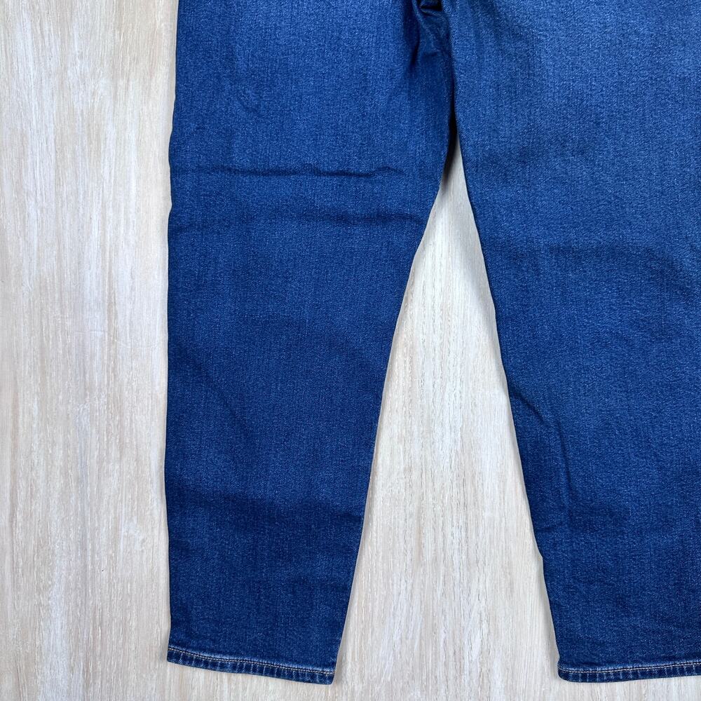 American Eagle Stretch Mom High Waisted Casual Dark Wash Denim Jeans 6 SHORT - Picture 14 of 16